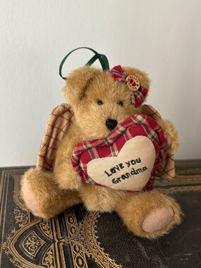 Boyds Bears Love You Grandma Angel Bear Ornament NWT Vintage